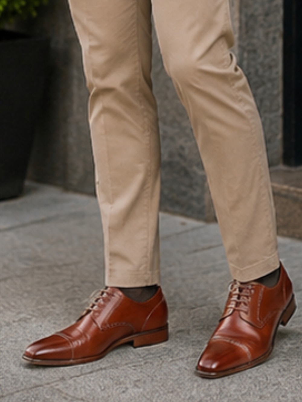 Stacy Adams Men’s 9M Brown Leather Dress Shoes